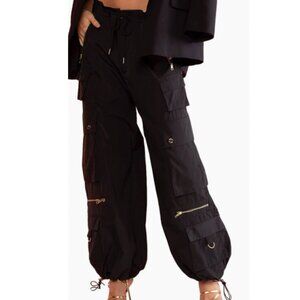 Cynthia Rowley Relaxed Nylon Cargo Pants